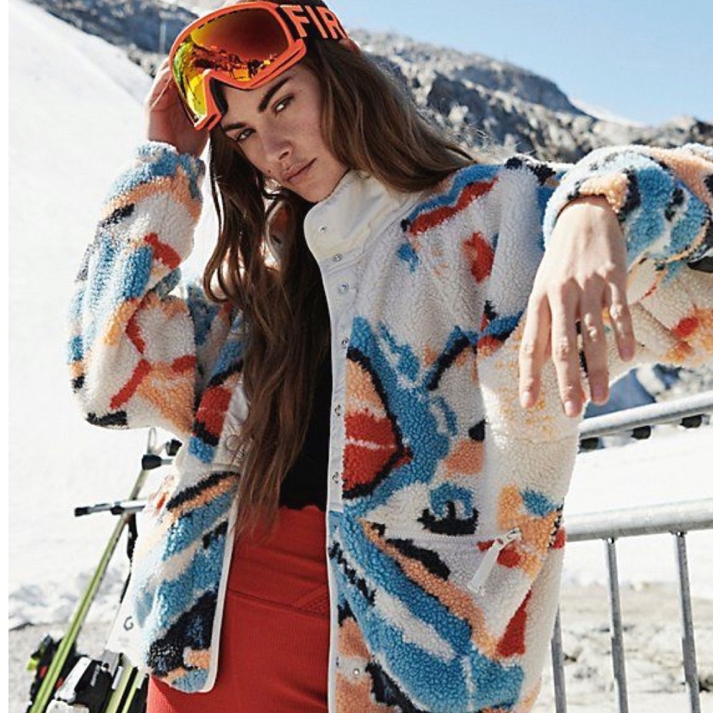 Free People Vibrant Ski Fleece Jacket